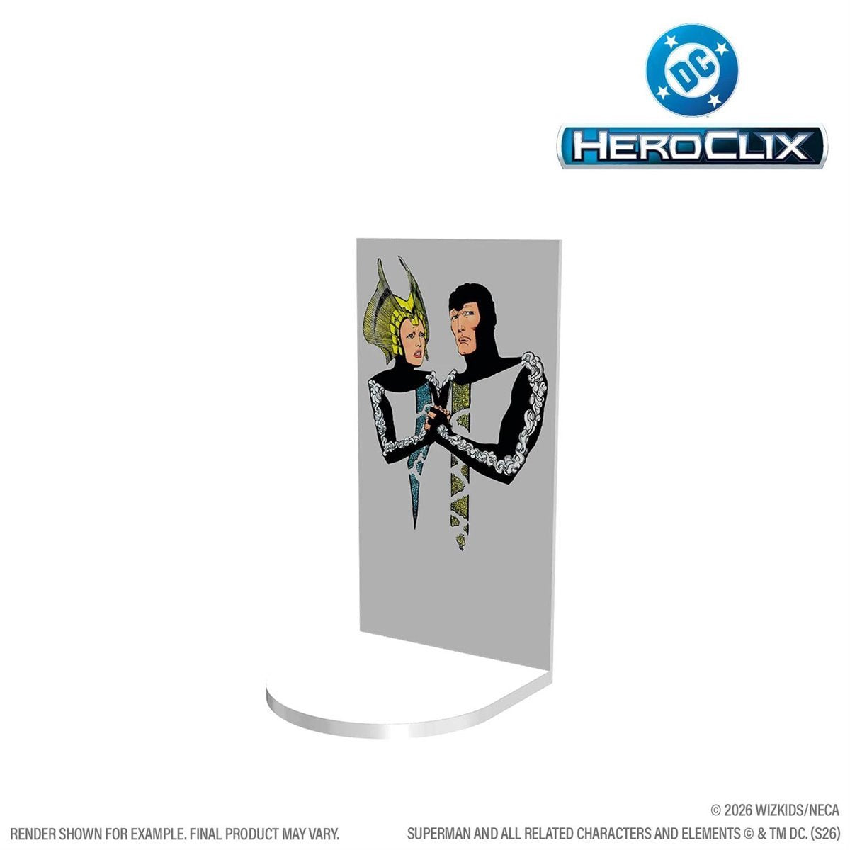 DC HeroClix Iconix Fortress of Solitude Vol 1 Mini-Figure Game Set with Superman, Kelex, Terrain Tiles, Character Cards & Collectible Display Packaging (PREORDER - Release Date Oct. 31, 2026)