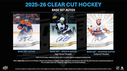 2025/26 Upper Deck Clear Cut Hockey Hobby 30 Box Case