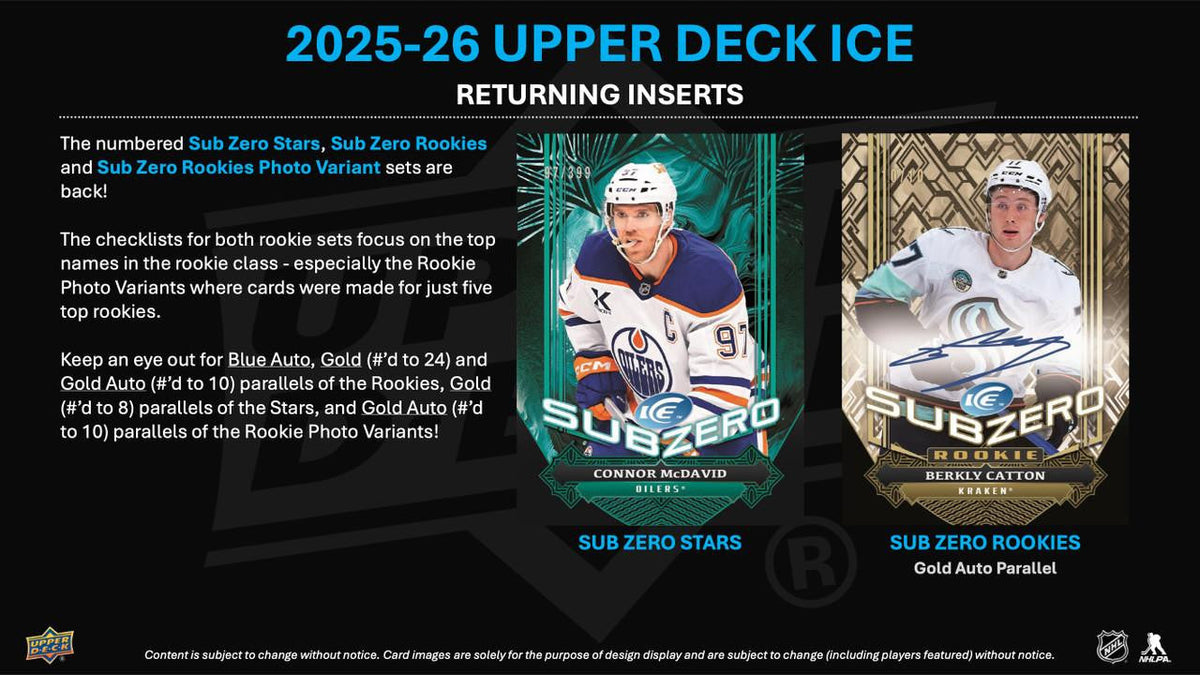 2025/26 Upper Deck Ice Hockey Hobby 16 Box Case
