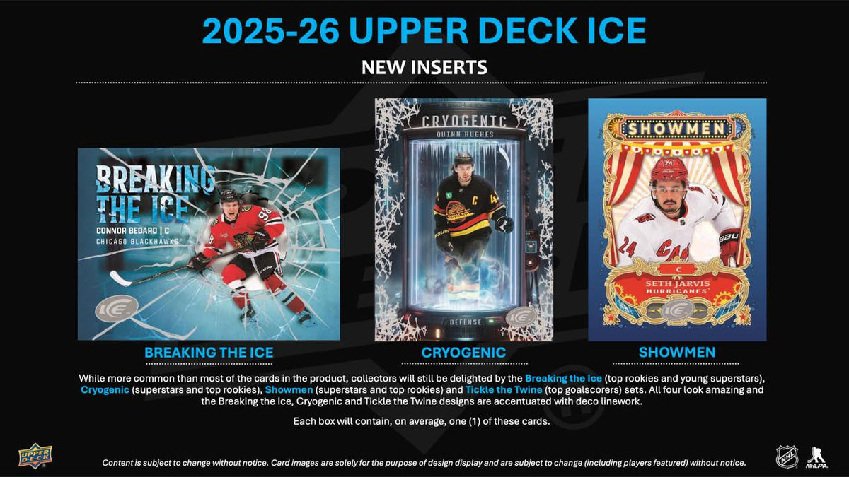 2025/26 Upper Deck Ice Hockey Hobby 8 Box Case