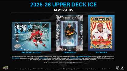 2025/26 Upper Deck Ice Hockey Hobby 8 Box Case