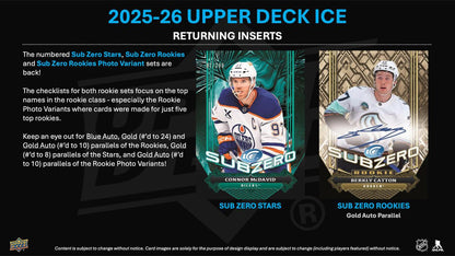 2025/26 Upper Deck Ice Hockey Hobby 8 Box Case
