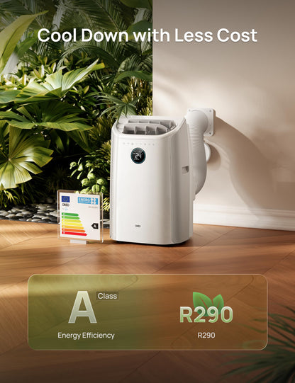 DREO 10000 BTU Portable Air Conditioner, 3-in-1 Cool/Fan/Dry Quiet AC Unit for Bedroom/Office, Smart App/Voice/Remote Control