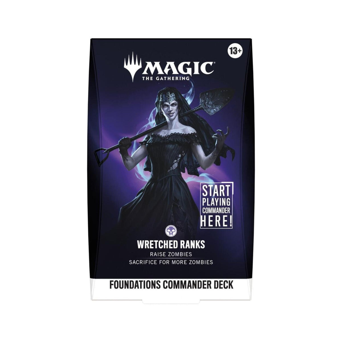 Magic The Gathering Foundations Commander Deck Wretched Ranks - 100-Card Ready-to-Play MTG Zombie Deck with Ghoulcaller Gisa, Foil Card, Tokens & Deck Box (PREORDER - Release Date Oct. 2, 2026)