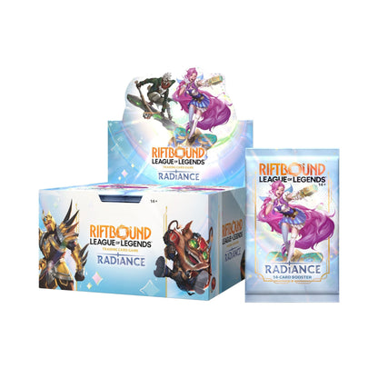Riftbound Radiance Booster Box Display | League of Legends TCG Expansion Set 5 | 14-Card Booster Packs | 180-Card Set Pool | Showcase Cards, Champions, Units & Spells Collectible Trading Cards (PREORDER - Release Date October 23, 2026)
