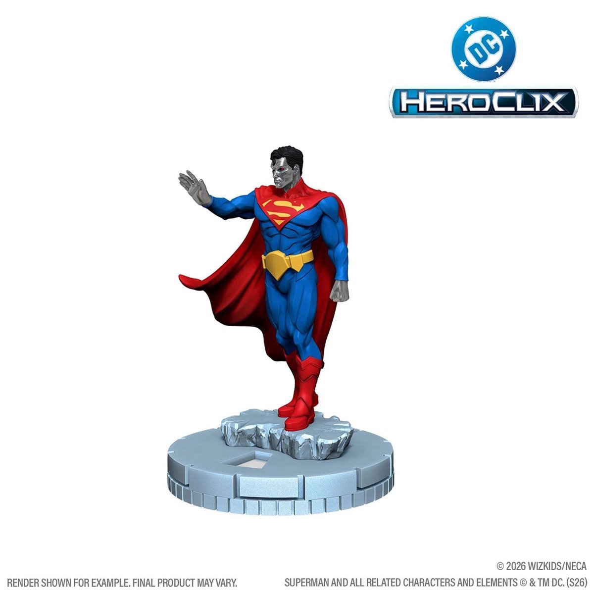 DC HeroClix Iconix Fortress of Solitude Vol 1 Mini-Figure Game Set with Superman, Kelex, Terrain Tiles, Character Cards & Collectible Display Packaging (PREORDER - Release Date Oct. 31, 2026)