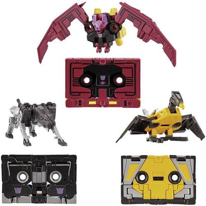 Hasbro Transformers Ravage, Buzzsaw & Ratbat Figure Set – Decepticon Cassette Collectibles, Convertible Action Figures with Display Cases, Original Packaging (PRE-ORDER DECEMBER 2026)