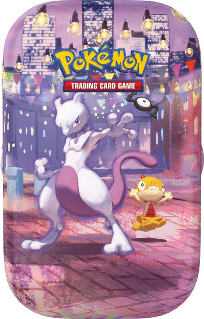 Pokémon TCG: 30th Celebration Mini Tin – Mewtwo (2 Booster Packs, Sticker Sheet, & Collectible Art Card) | Sealed - (PREORDER - Release Date Oct. 02, 2026)