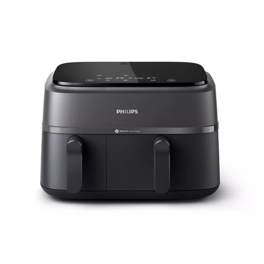Philips Dual Basket Air Fryer - Healthy, Fast, and Versatile Cooking, 9L