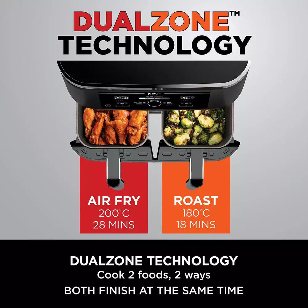 Ninja Foodi MAX Dual Zone Air Fryer  [AF451UK] with Smart Cook System & Probe